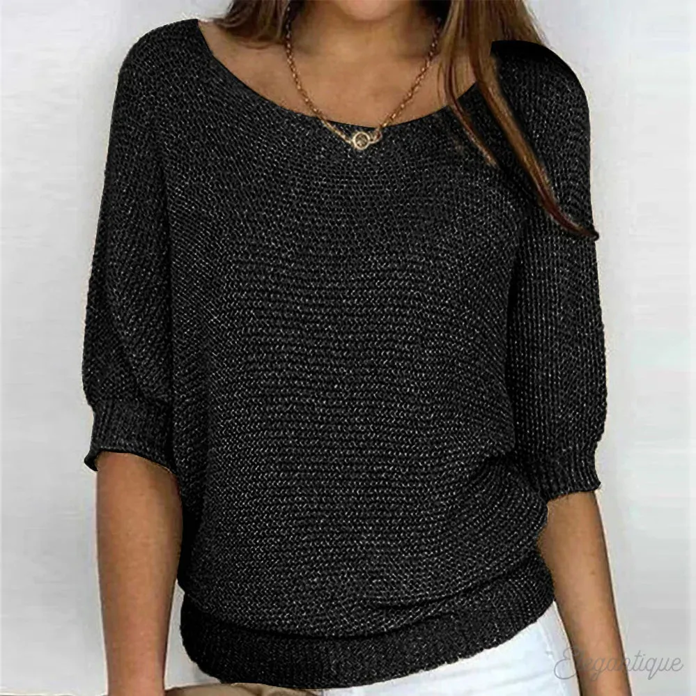 Zoey | Knitted Casual Women's Sweater - Comfortable and Stylish Sweater