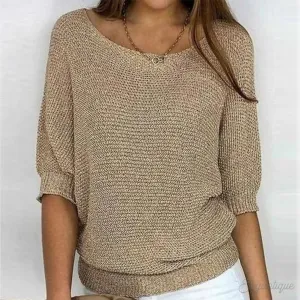 Zoey | Knitted Casual Women's Sweater - Comfortable and Stylish Sweater