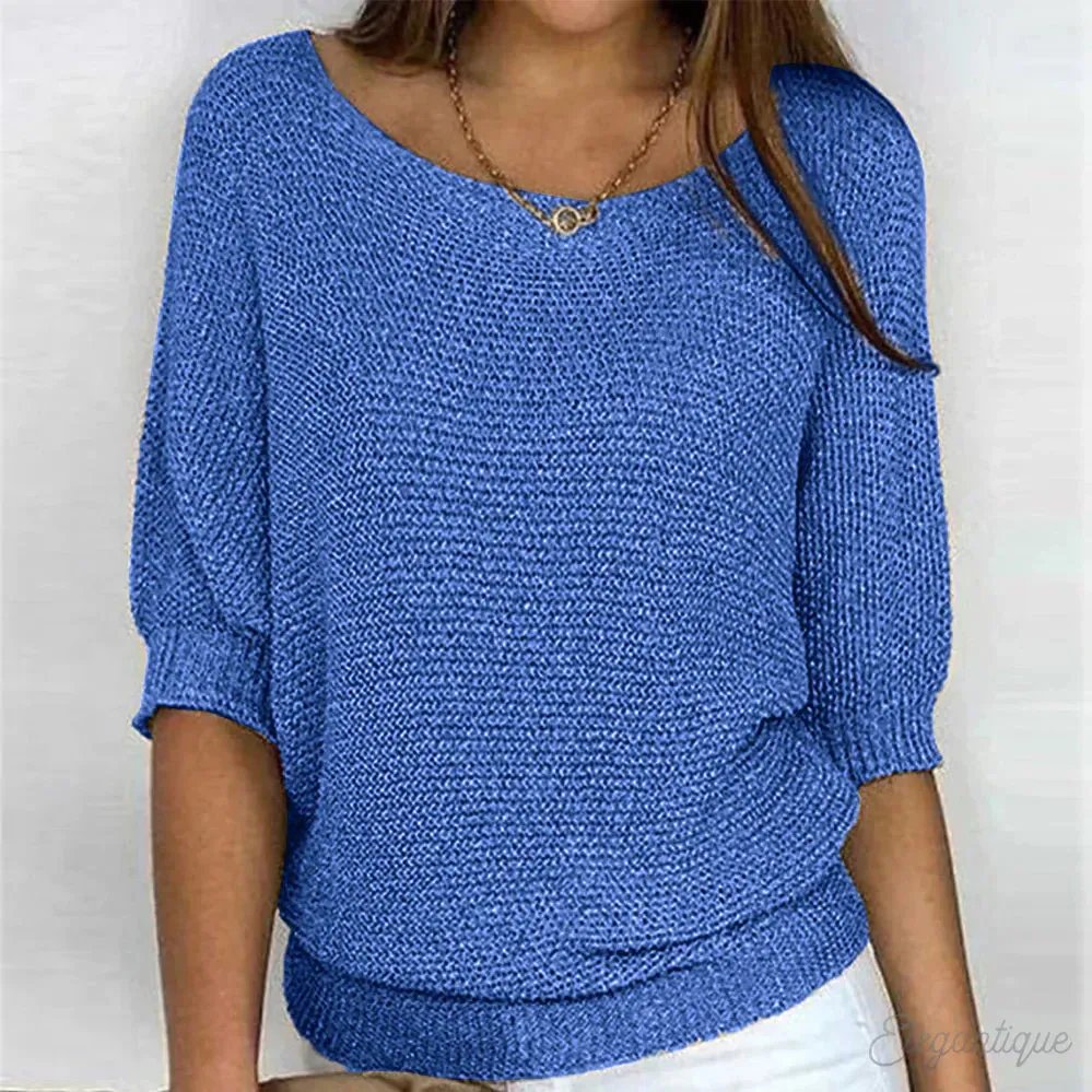 Zoey | Knitted Casual Women's Sweater - Comfortable and Stylish Sweater